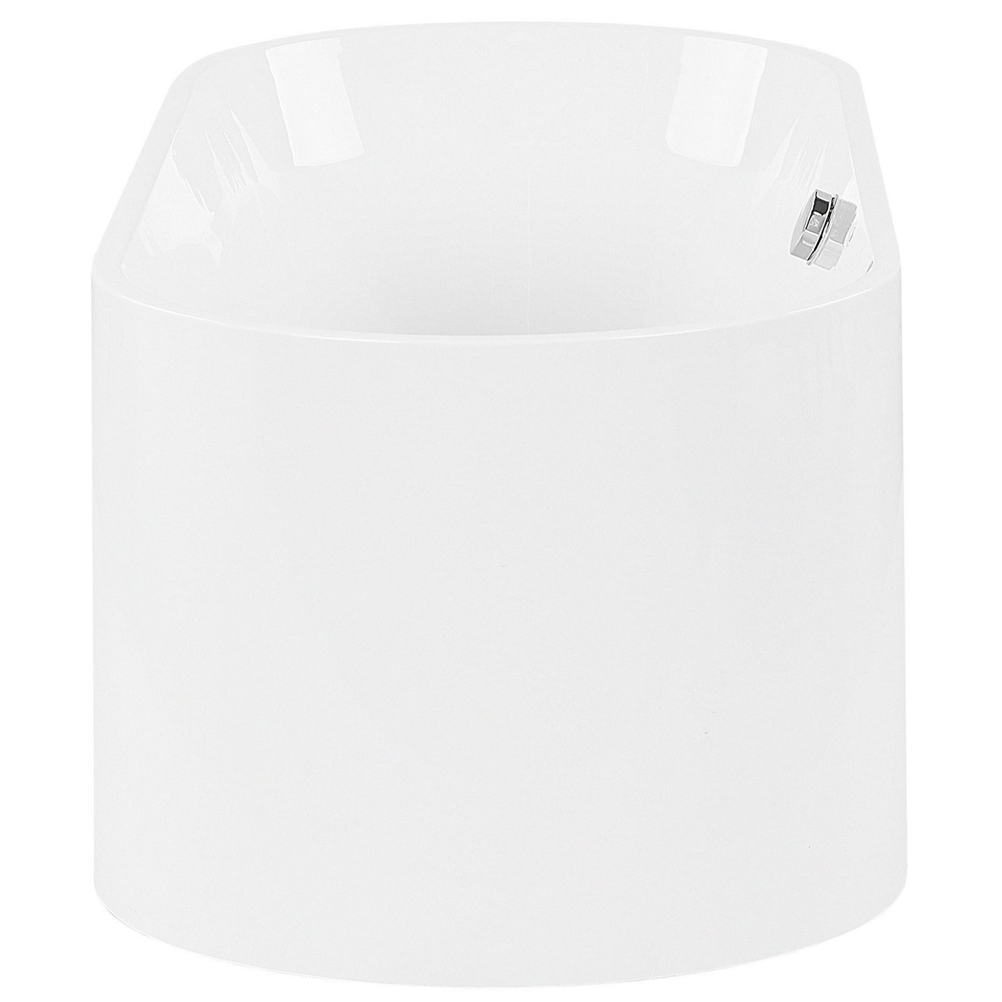 Badewanne freistehend weiss oval 170 x 75 cm CATALINA