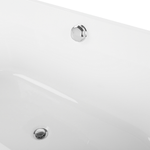 Badewanne freistehend weiss oval 170 x 75 cm CATALINA