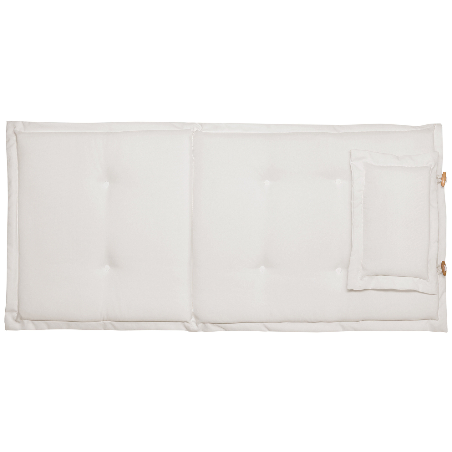 Sitzauflagen 2er Set MAUI 40 x 54 cm Cremeweiss