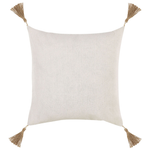 Dekokissen 2er Set AZALEA 45 x 45 cm Hellbeige Ohne Muster