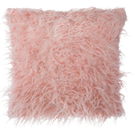 Dekokissen 2er Set DAISY Webpelz 45 x 45 cm Rosa Ohne Muster