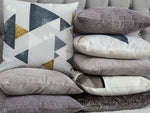 Dekokissen 2er Set NOLANA 45 x 45 cm Grau Ohne Muster