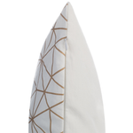 Dekokissen 2er Set SEDUM Baumwolle 45 x 45 cm Gold Weiss Geometrisches Muster