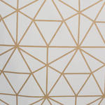 Dekokissen 2er Set SEDUM Baumwolle 45 x 45 cm Gold Weiss Geometrisches Muster