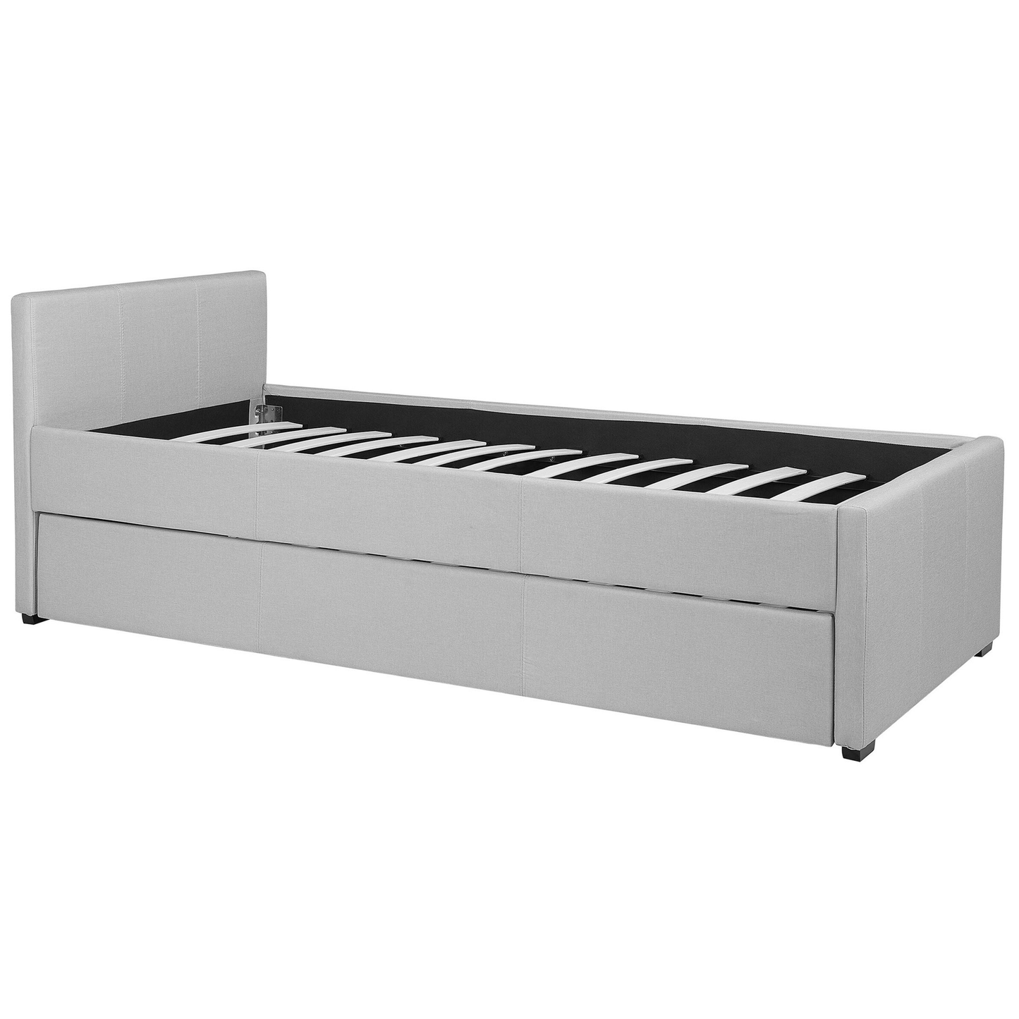 Ausziehbett Stoff MARMANDE 80 x 200 cm Hellgrau