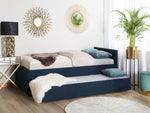 Ausziehbett Stoff MARMANDE 80 x 200 cm Marineblau