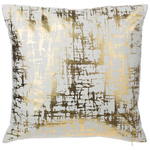 Dekokissen 2er Set GARDENIA Baumwolle 45 x 45 cm Gold Abstraktes Muster