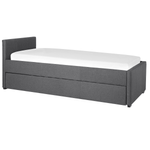 Ausziehbett Stoff MARMANDE 80 x 200 cm Dunkelgrau