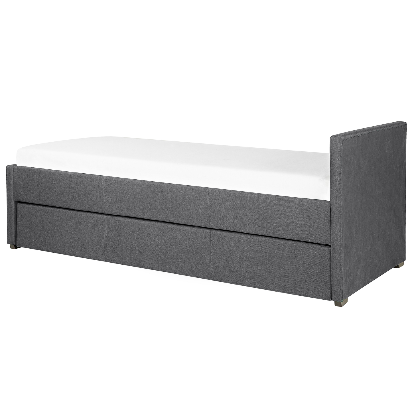 Ausziehbett Stoff MARMANDE 80 x 200 cm Dunkelgrau