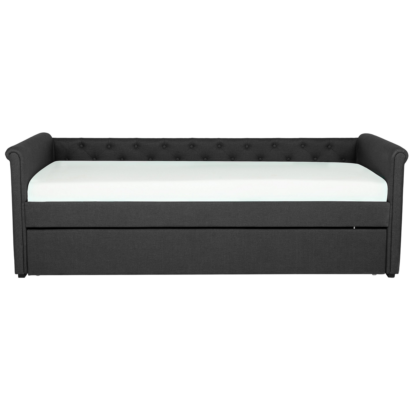 Ausziehbett Stoff LIBOURNE 80 x 200 cm Dunkelgrau