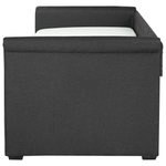 Ausziehbett Stoff LIBOURNE 80 x 200 cm Dunkelgrau