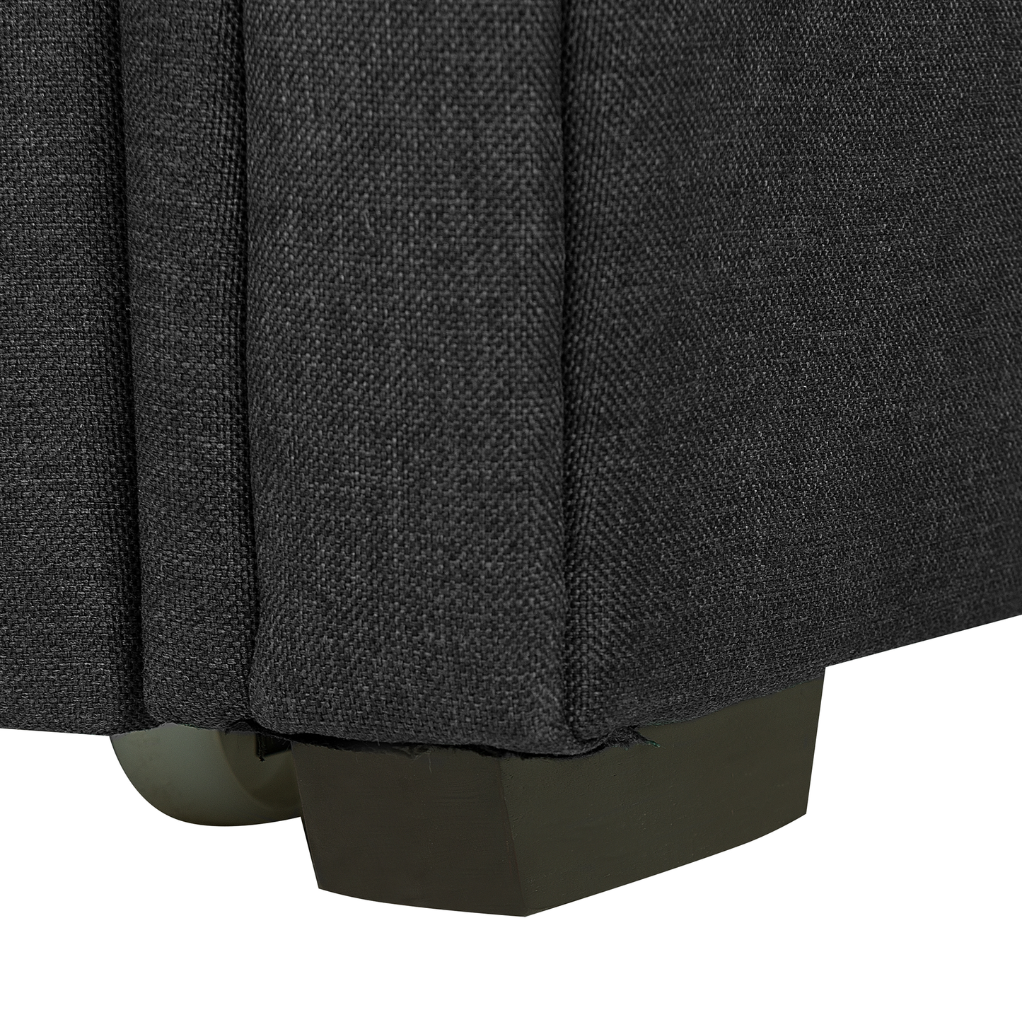Ausziehbett Stoff LIBOURNE 80 x 200 cm Dunkelgrau