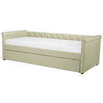 Ausziehbett Stoff LIBOURNE 80 x 200 cm Beige