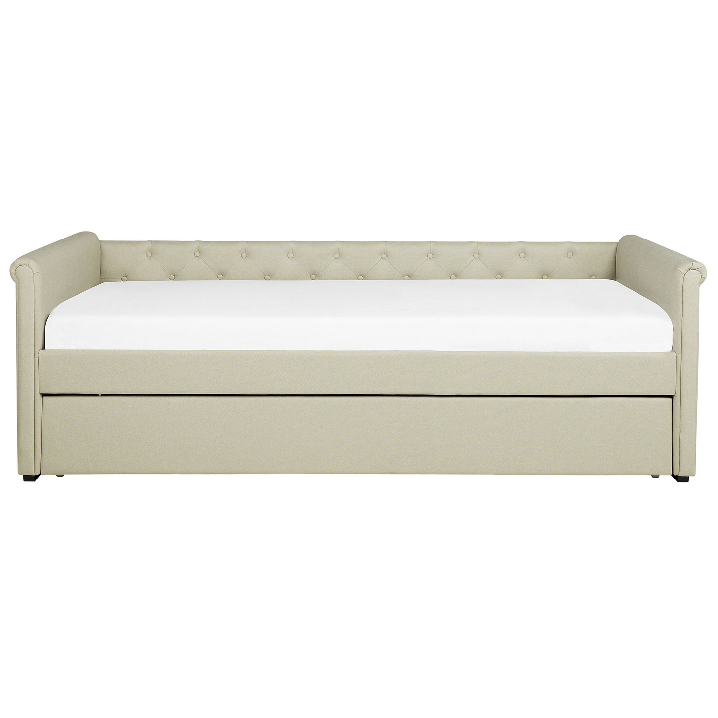 Ausziehbett Stoff LIBOURNE 80 x 200 cm Beige