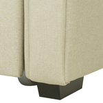 Ausziehbett Stoff LIBOURNE 80 x 200 cm Beige