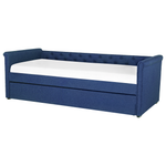 Ausziehbett Stoff LIBOURNE 80 x 200 cm Marineblau