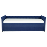 Ausziehbett Stoff LIBOURNE 80 x 200 cm Marineblau