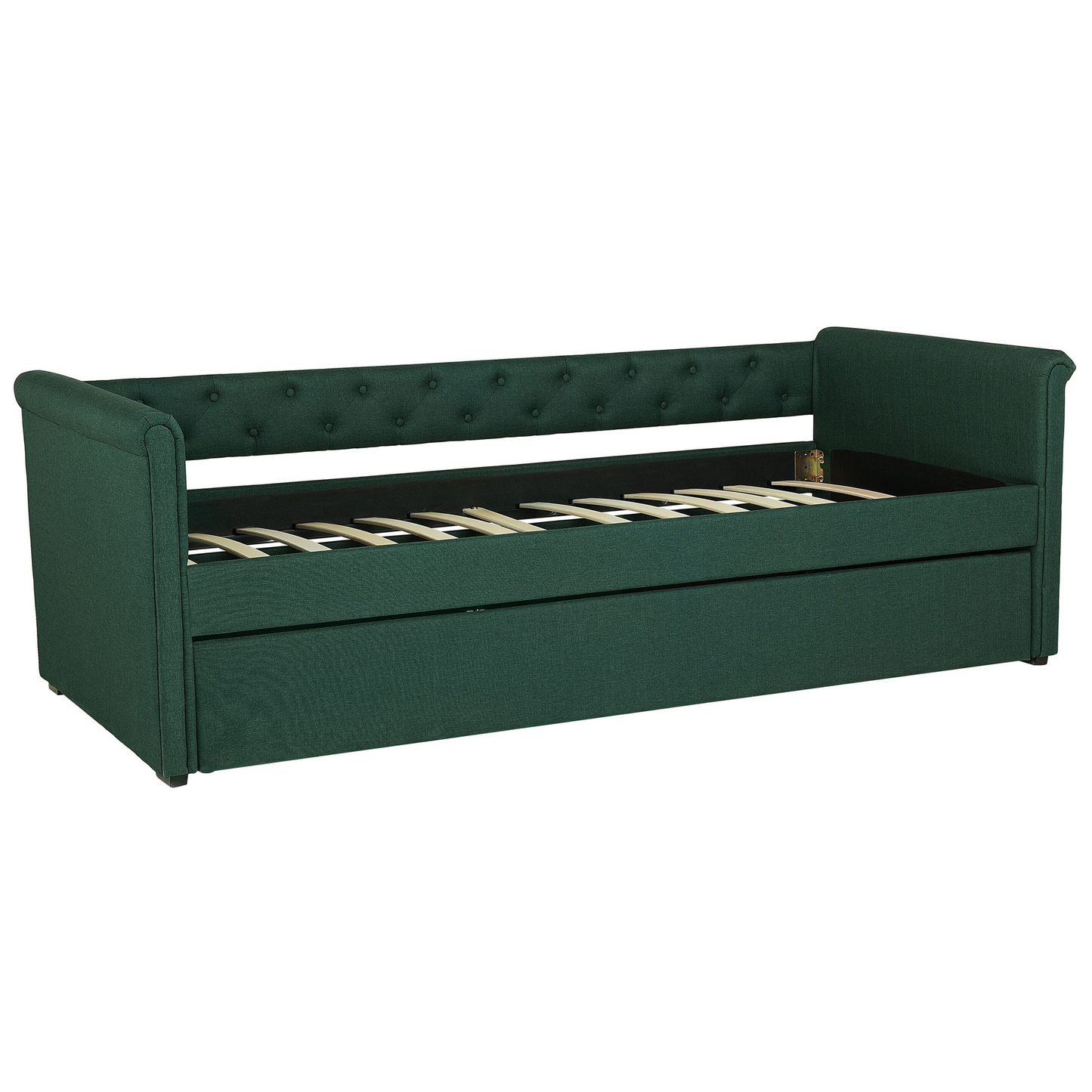 Ausziehbett Stoff LIBOURNE 80 x 200 cm Dunkelgrün