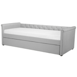 Ausziehbett Stoff LIBOURNE 80 x 200 cm Hellgrau