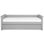 Ausziehbett Stoff LIBOURNE 80 x 200 cm Hellgrau