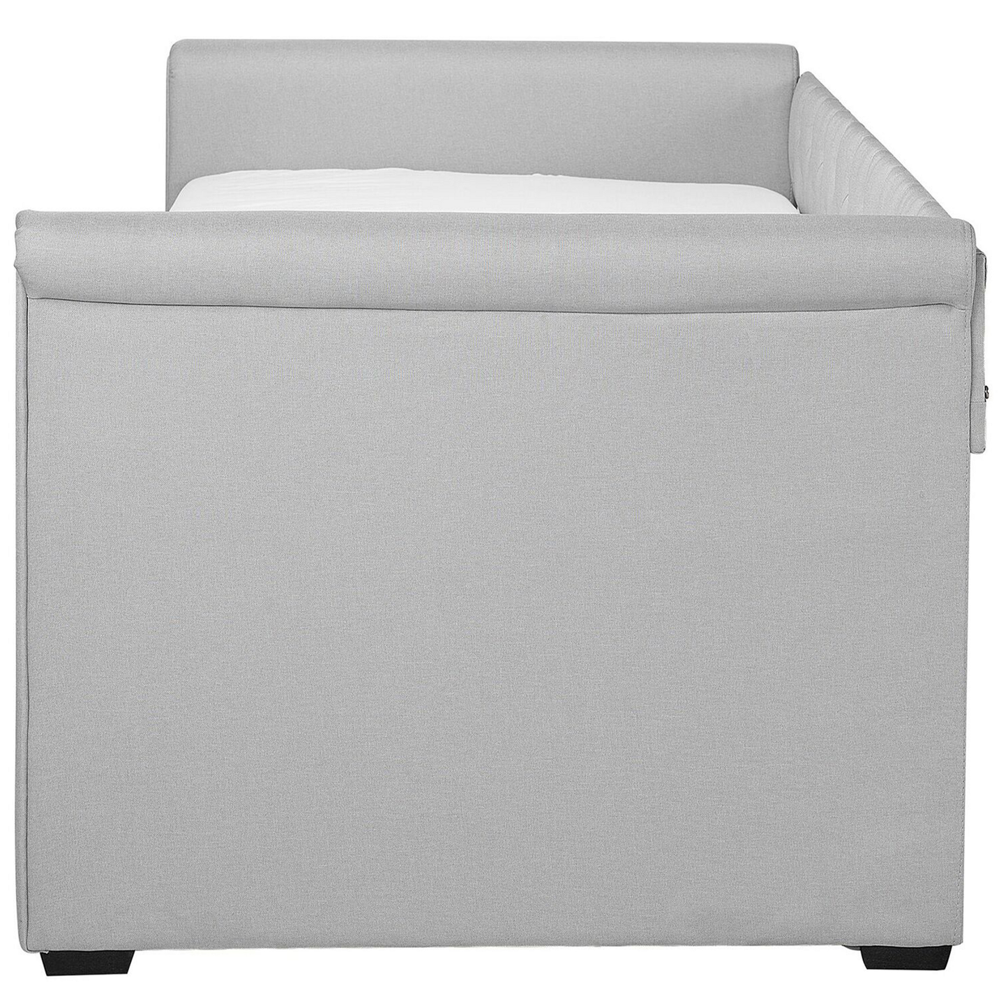 Ausziehbett Stoff LIBOURNE 80 x 200 cm Hellgrau