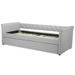 Ausziehbett Stoff LIBOURNE 80 x 200 cm Hellgrau
