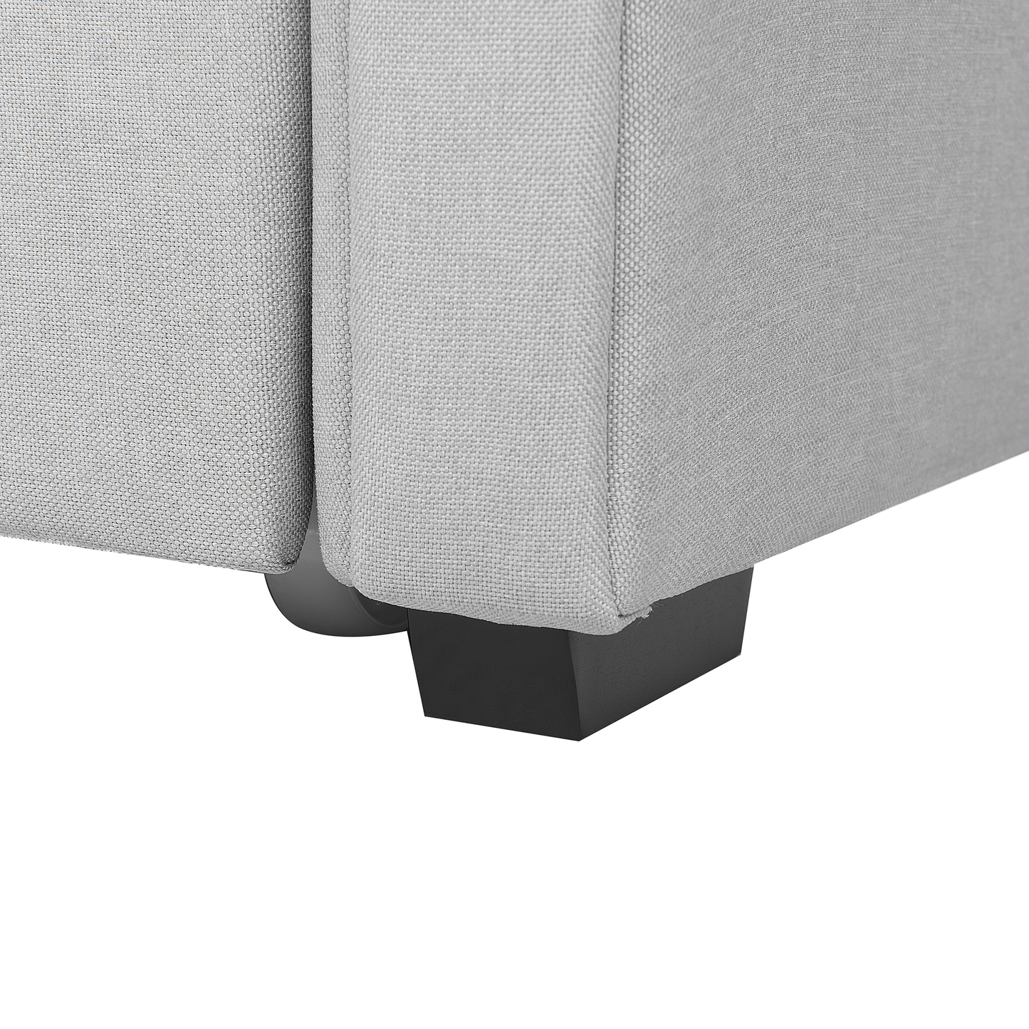 Ausziehbett Stoff LIBOURNE 80 x 200 cm Hellgrau