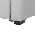 Ausziehbett Stoff LIBOURNE 80 x 200 cm Hellgrau