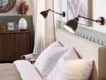 Wandlampe 2er Set MISSISSIPPI verstellbar Metall Graphitgrau