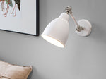 Wandlampe 2er Set MISSISSIPPI verstellbar Metall Weiss