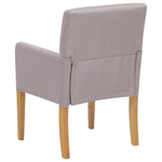 Esszimmerstuhl Polsterbezug hellgrau ROCKEFELLER