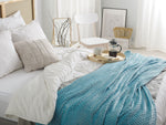 Kuscheldecke SAMUR 200 x 220 cm Hellblau