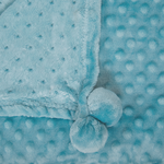 Kuscheldecke SAMUR 200 x 220 cm Hellblau