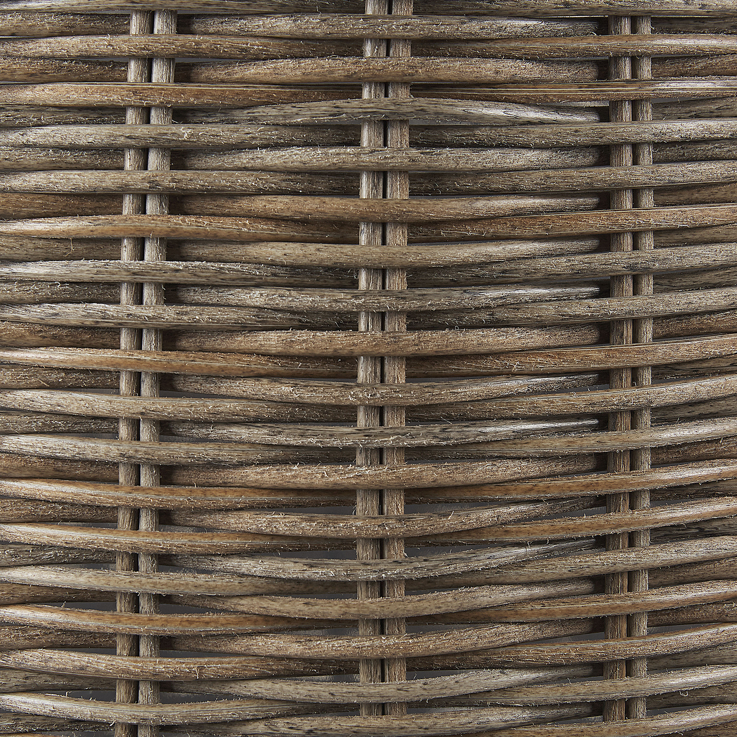 Set mit 2 Blumentöpfen BITOLA PE Rattan 40/48 cm Braun