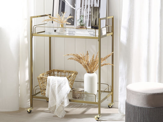 Servierwagen VENETA Metall Gold