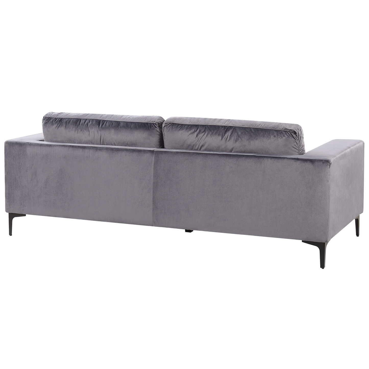 3-Sitzer Sofa Samtstoff dunkelgrau VADSTENA