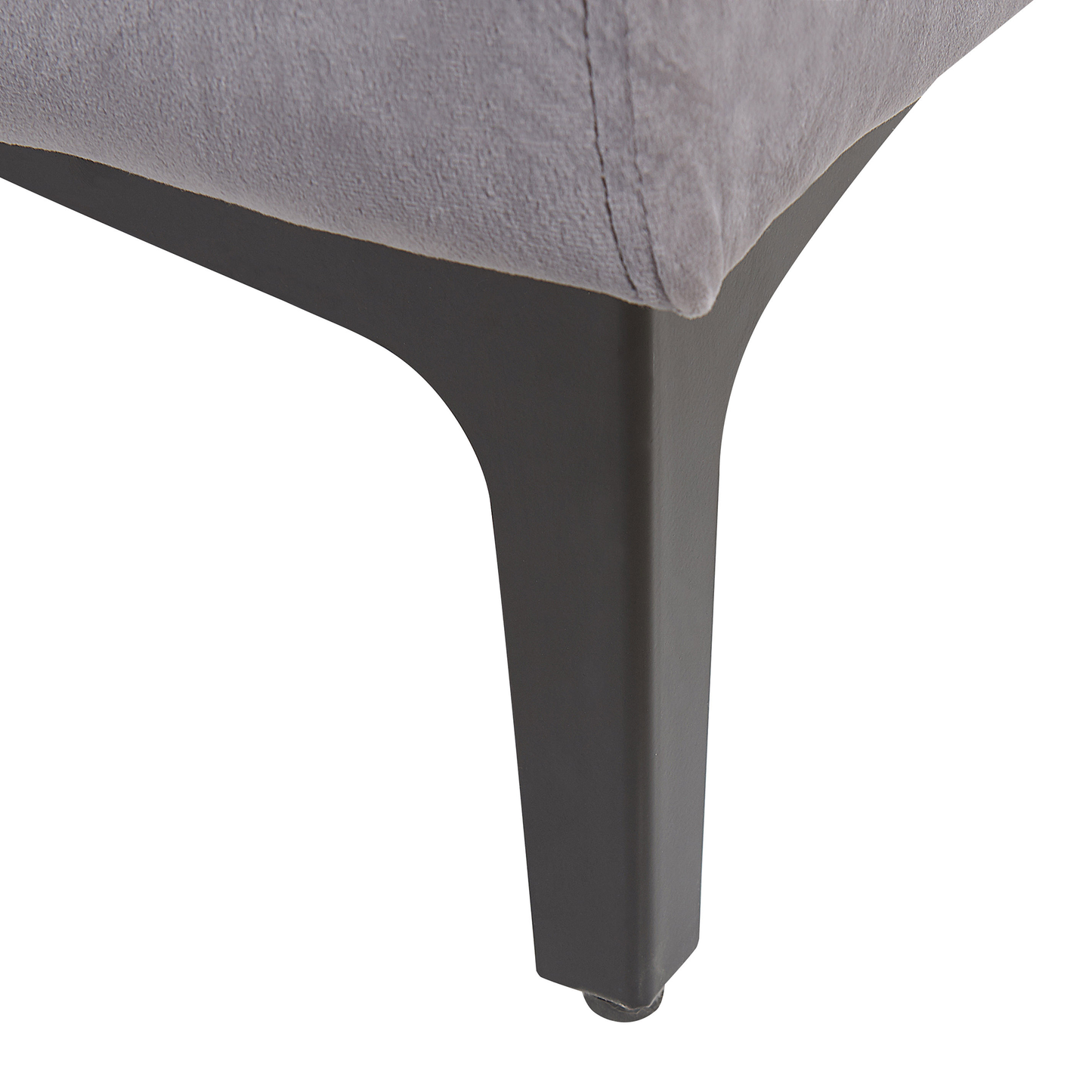 3-Sitzer Sofa Samtstoff dunkelgrau VADSTENA