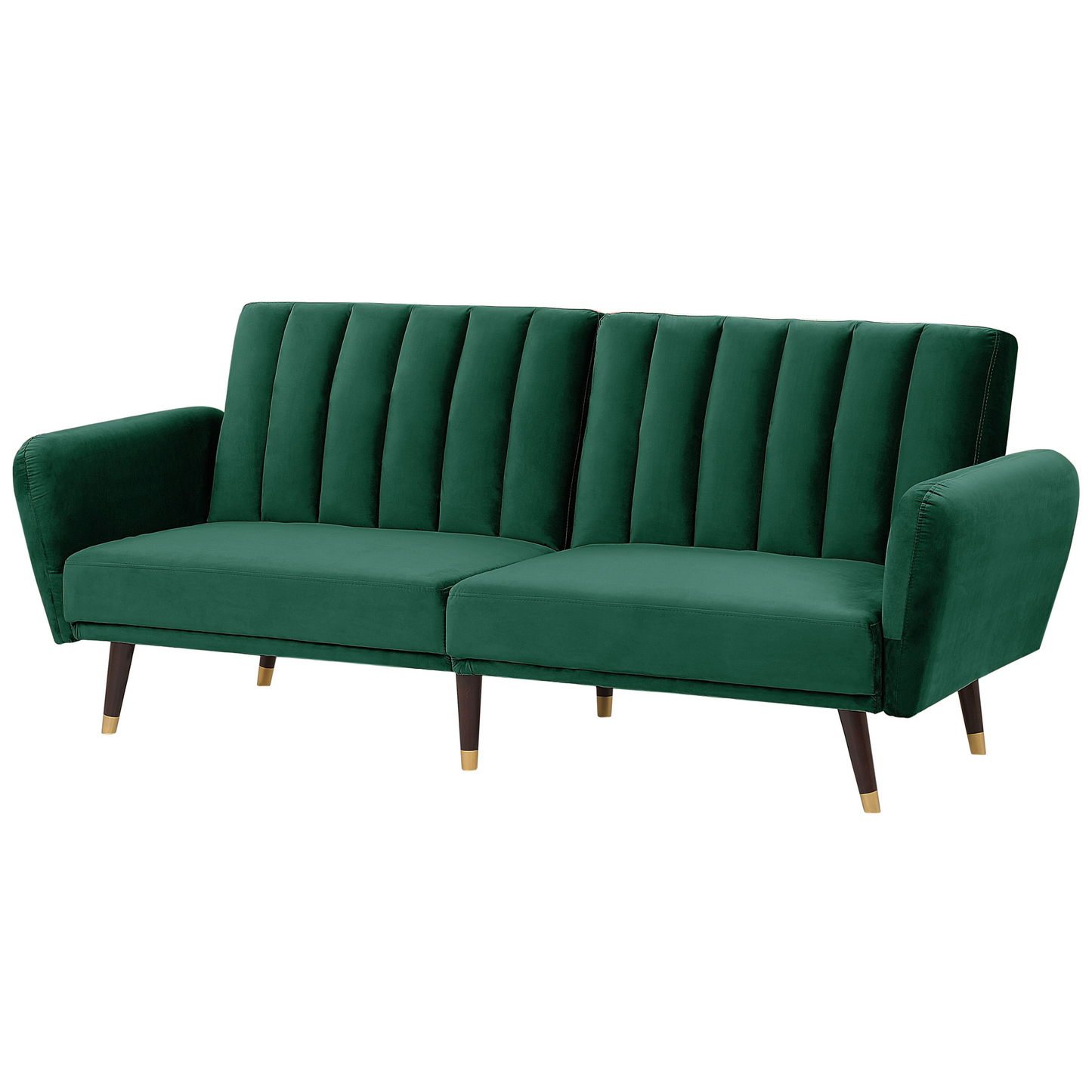 3-Sitzer Schlafsofa Samtstoff smaragdgrün VIMMERBY