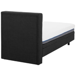 Bett verstellbar Stoff DUKE 80 x 200 cm Dunkelgrau