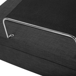 Bett verstellbar Stoff DUKE 80 x 200 cm Dunkelgrau