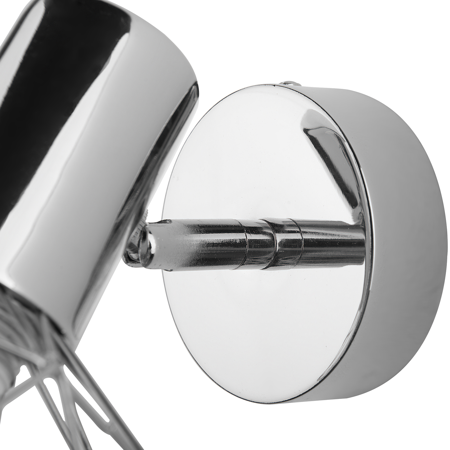 Wandleuchte Metall silber 2er Set Gitter-Design CHENAB