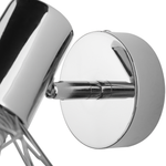 Wandleuchte Metall silber 2er Set Gitter-Design CHENAB