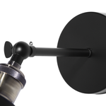 Wandlampe 2er Set LOVAT verstellbar Metall Transparent Schwarz