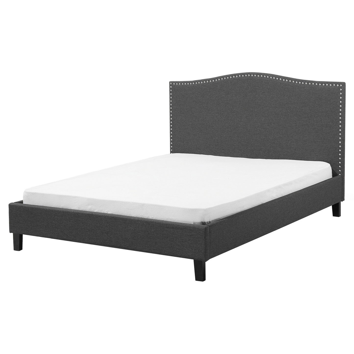 Bett mit Lattenrost Stoff MONTPELLIER 160 x 200 cm LED Bunt