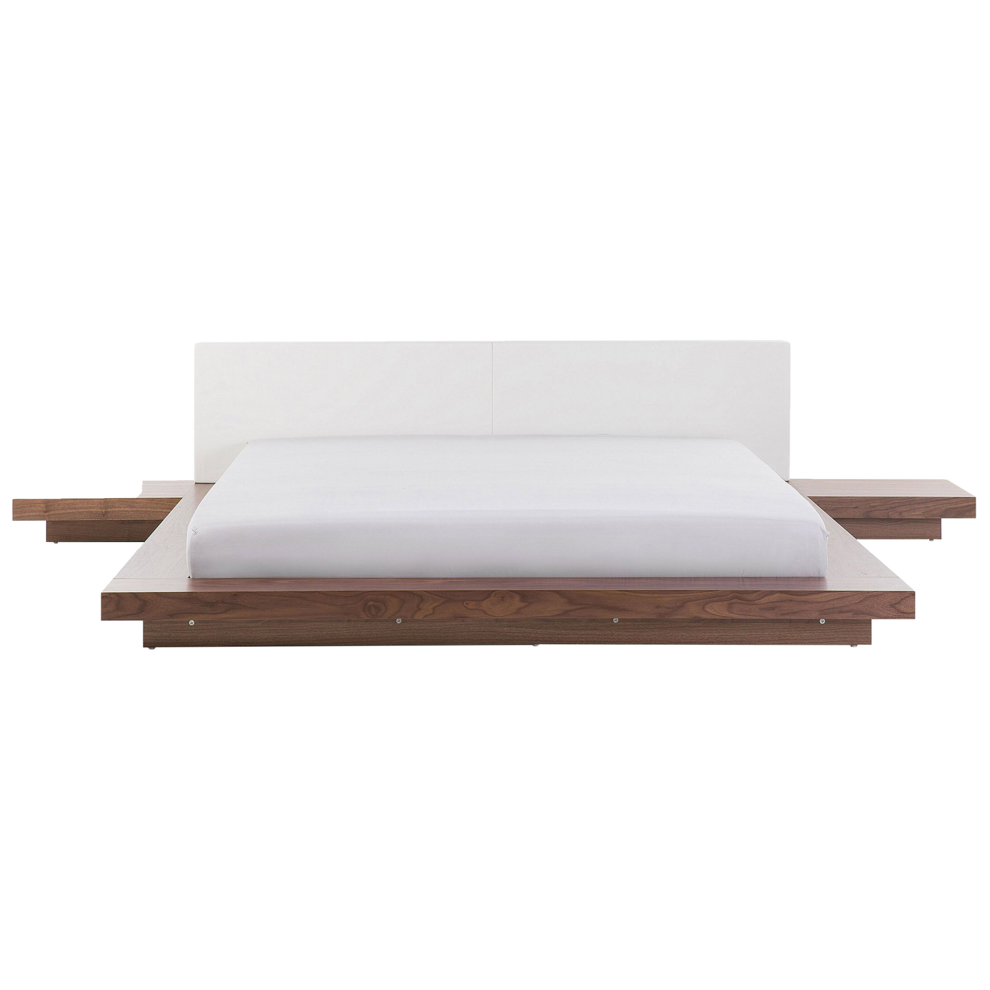 Bett mit LED ZEN 180 x 200 cm Braune Esche