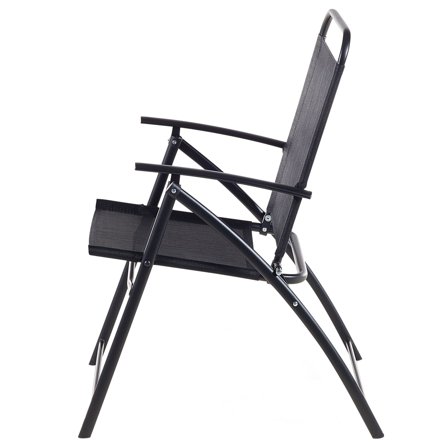 Gartenstuhl 6er Set LIVO Metall Schwarz