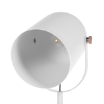 Stehlampe TYRIA verstellbar Metall Weiss