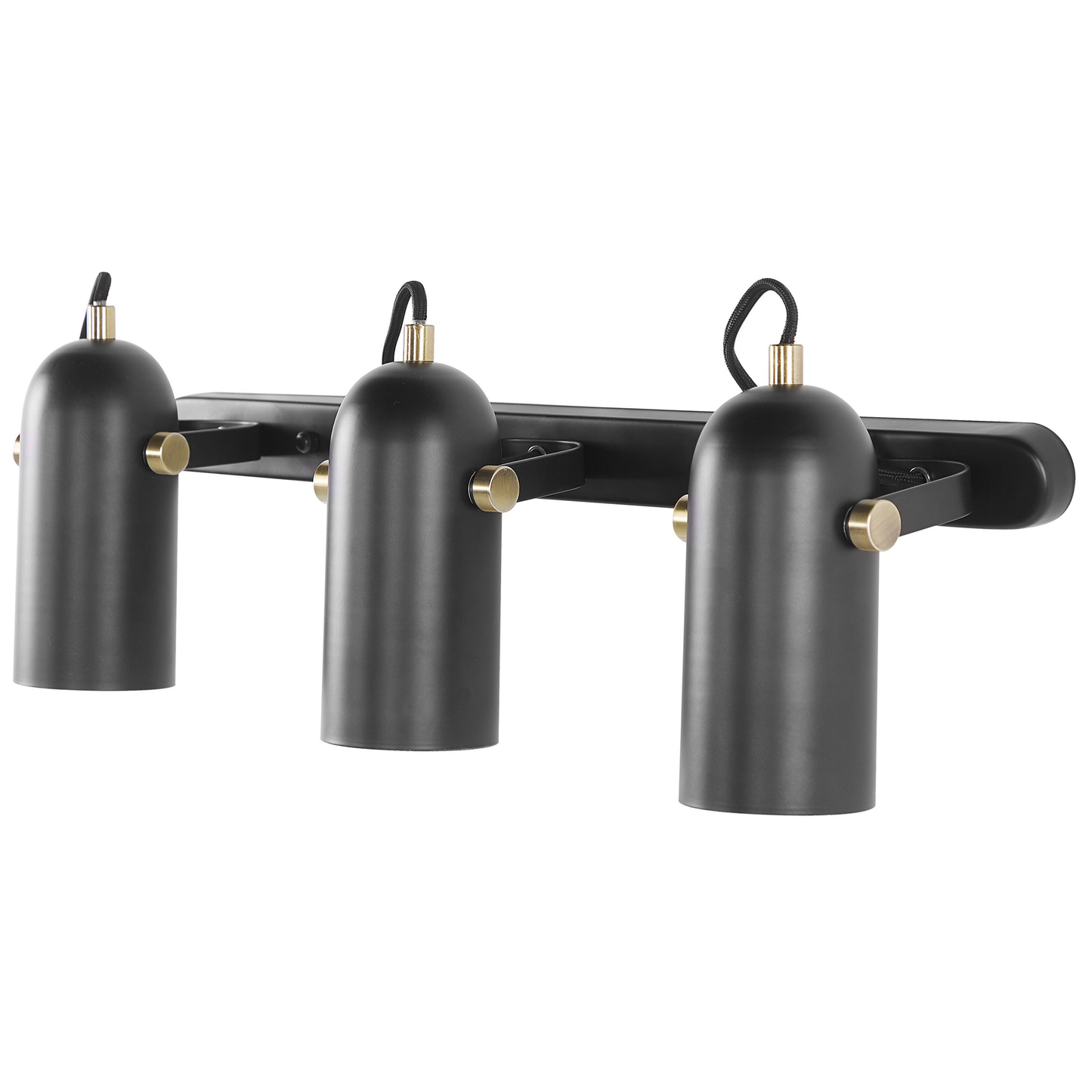 Strahler 3-flammig TYRIA verstellbar Metall Schwarz