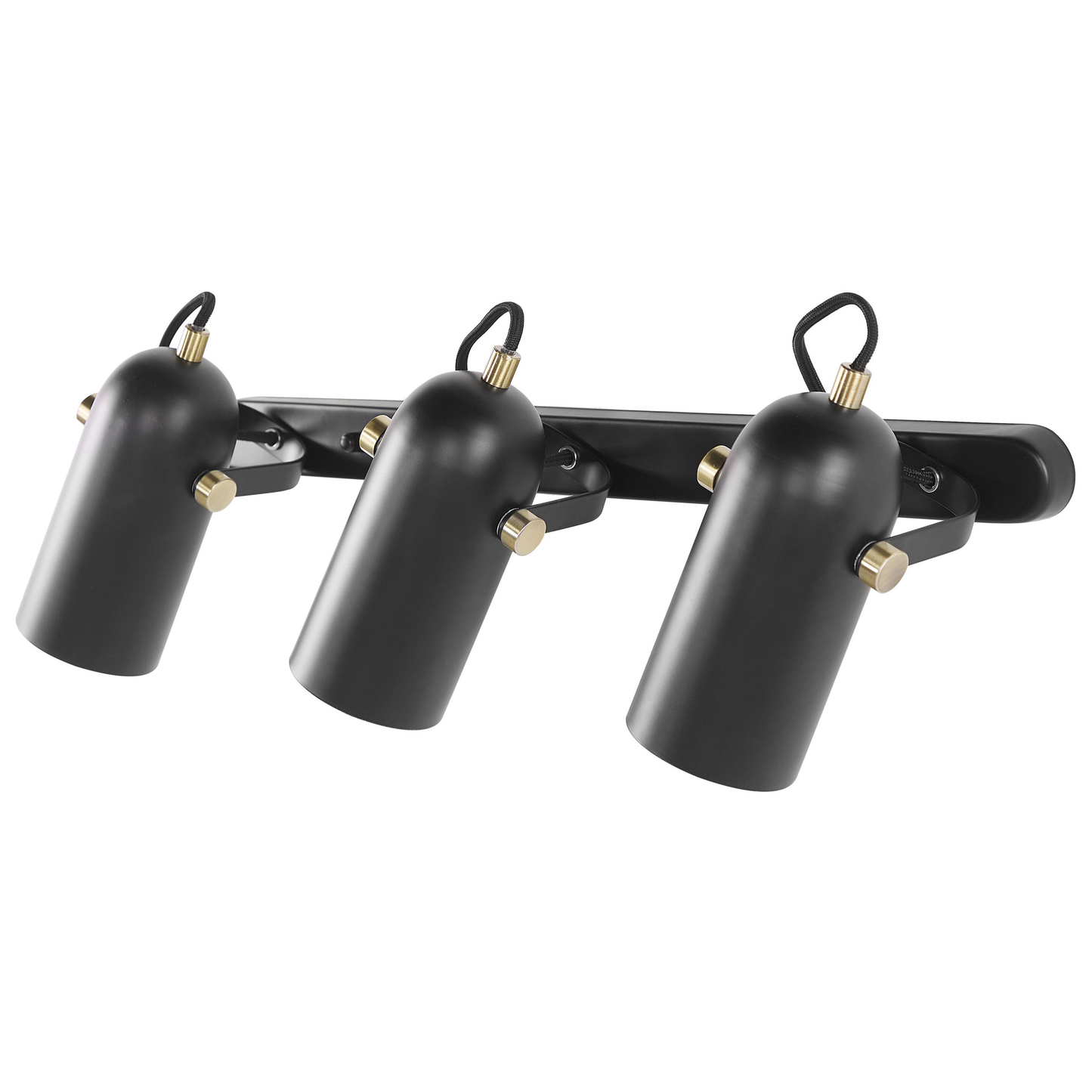 Strahler 3-flammig TYRIA verstellbar Metall Schwarz