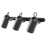 Strahler 3-flammig TYRIA verstellbar Metall Schwarz